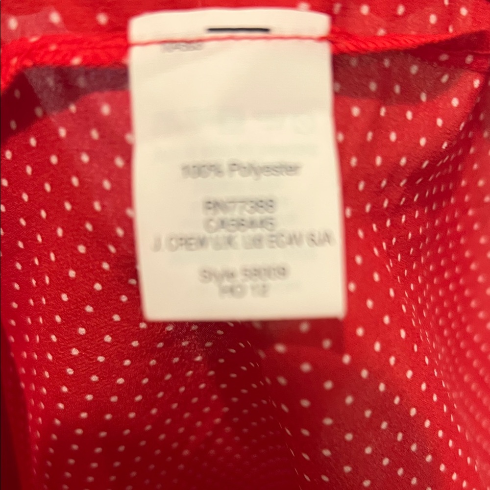 J. Crew Red Button-Down Blouse - image 3